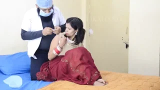 Klinische Fantasie beginnt zwischen indischem Arzt und Patient